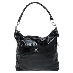 Coach Black Patent Leather Hobo