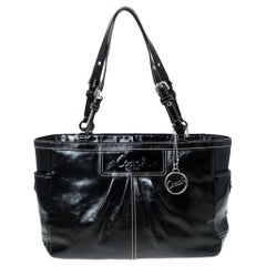 Coach Black Patent Leather Shoulder Bag