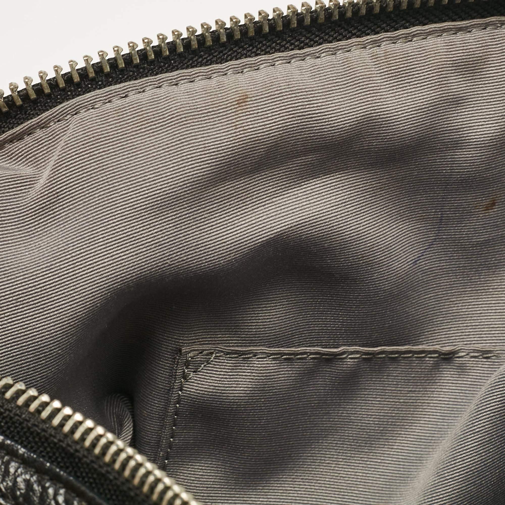 Coach Signature noire en toile et cuir Legacy Haley Satchel en vente 4