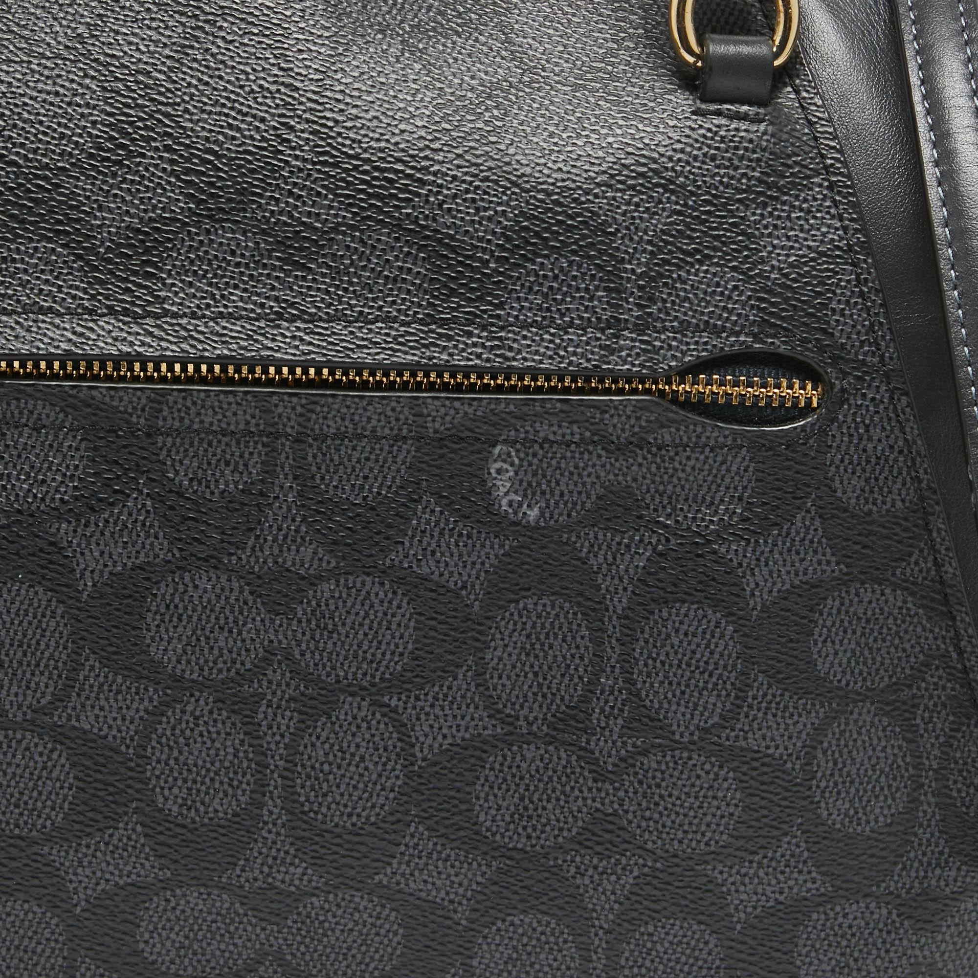 Coach Black Signature Coated Canvas and Leather Prairie Satchel 1