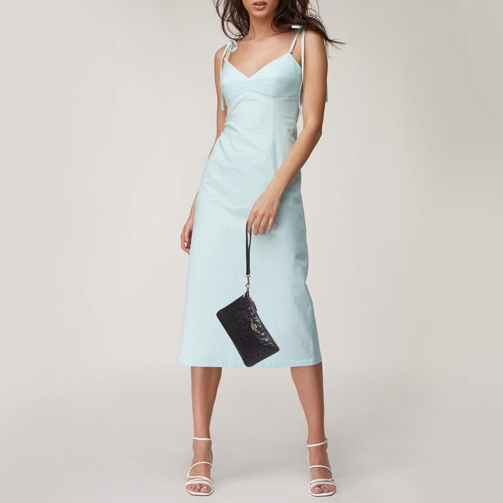 This pouch is such a stylish fashion meets function accessory youll love carrying it all the time. Crafted from quality materials  it can easily fit your essentials.