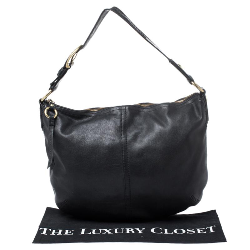 Coach Black Soft Leather Hobo 4