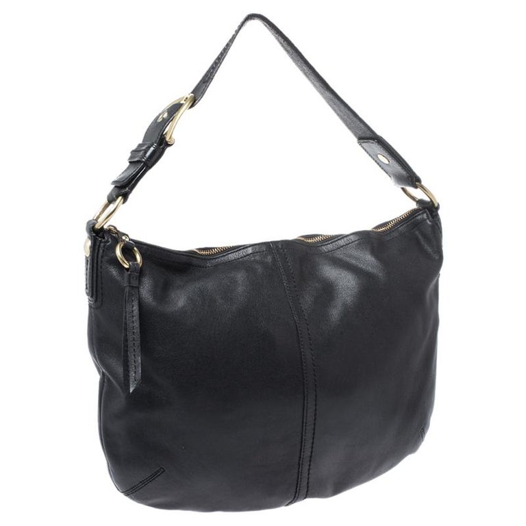 Coach Black Soft Leather Hobo For Sale at 1stDibs | coach black leather ...