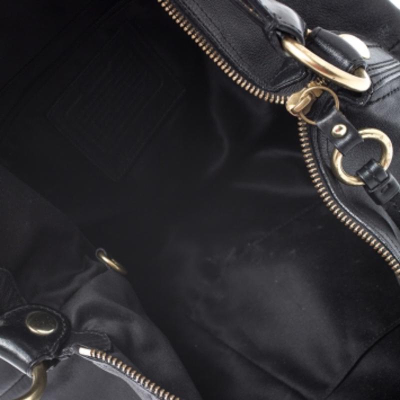 Coach Black Soft Leather Hobo en venta 1