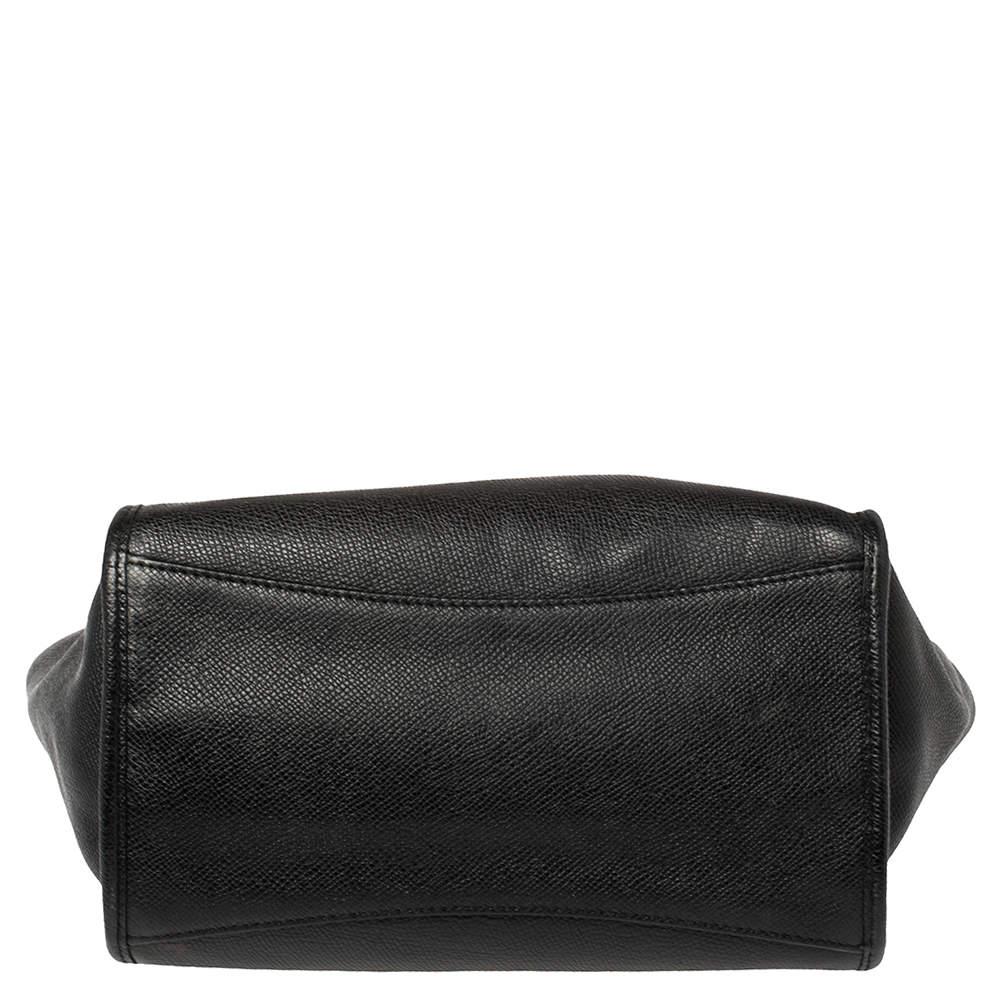 Coach Tote Crosby de piel texturizada negra 1