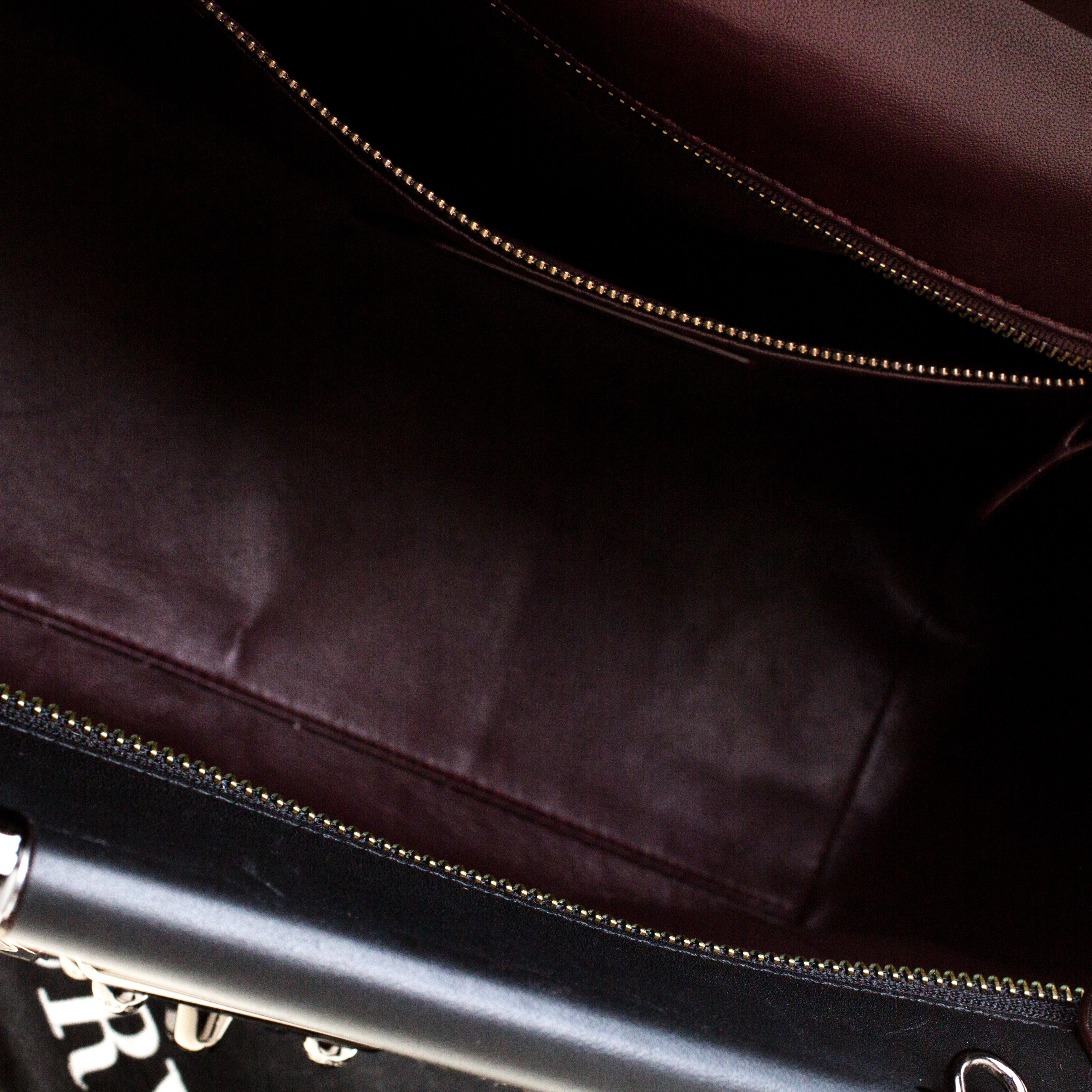 Women's Coach Black Willow Floral Leather Drifter Satchel