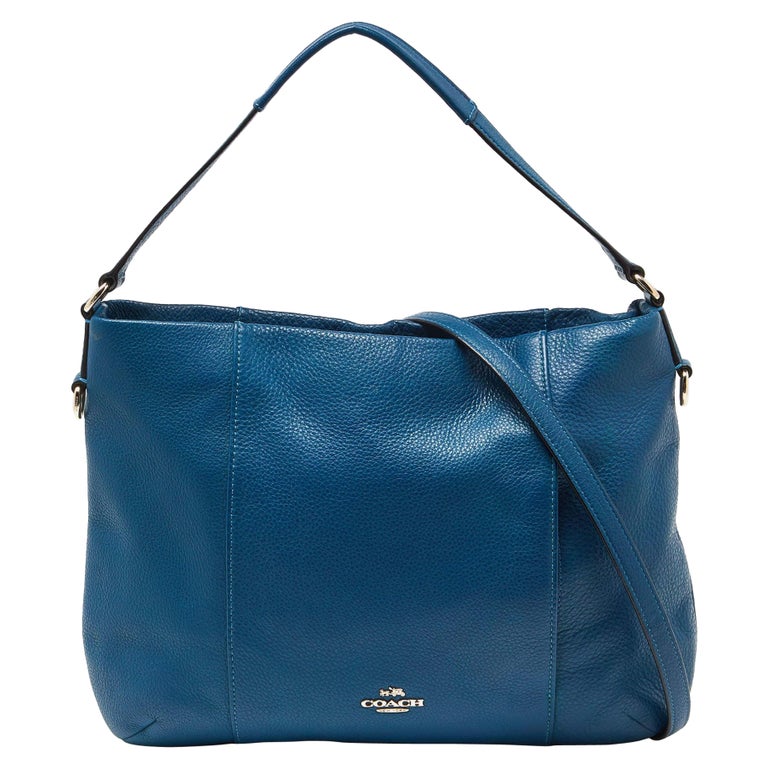 Coach Blue Leather Large Scout Hobo bag Coach Blue Leather 