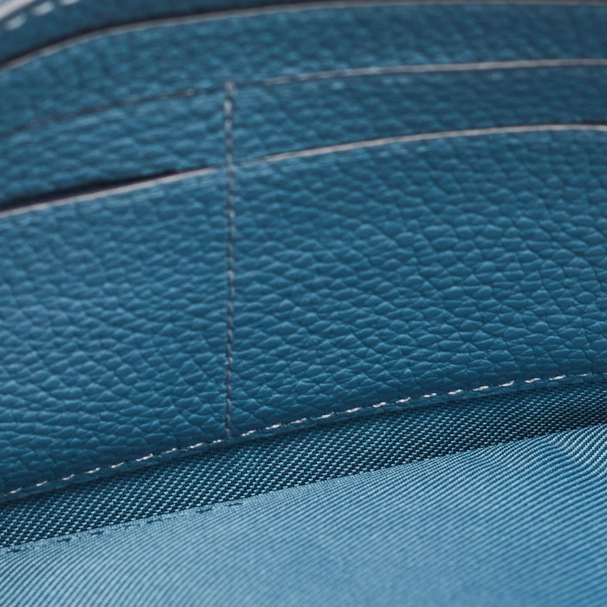 Coach sac à bandoulière Pop Up Noa en cuir bleu en vente 3