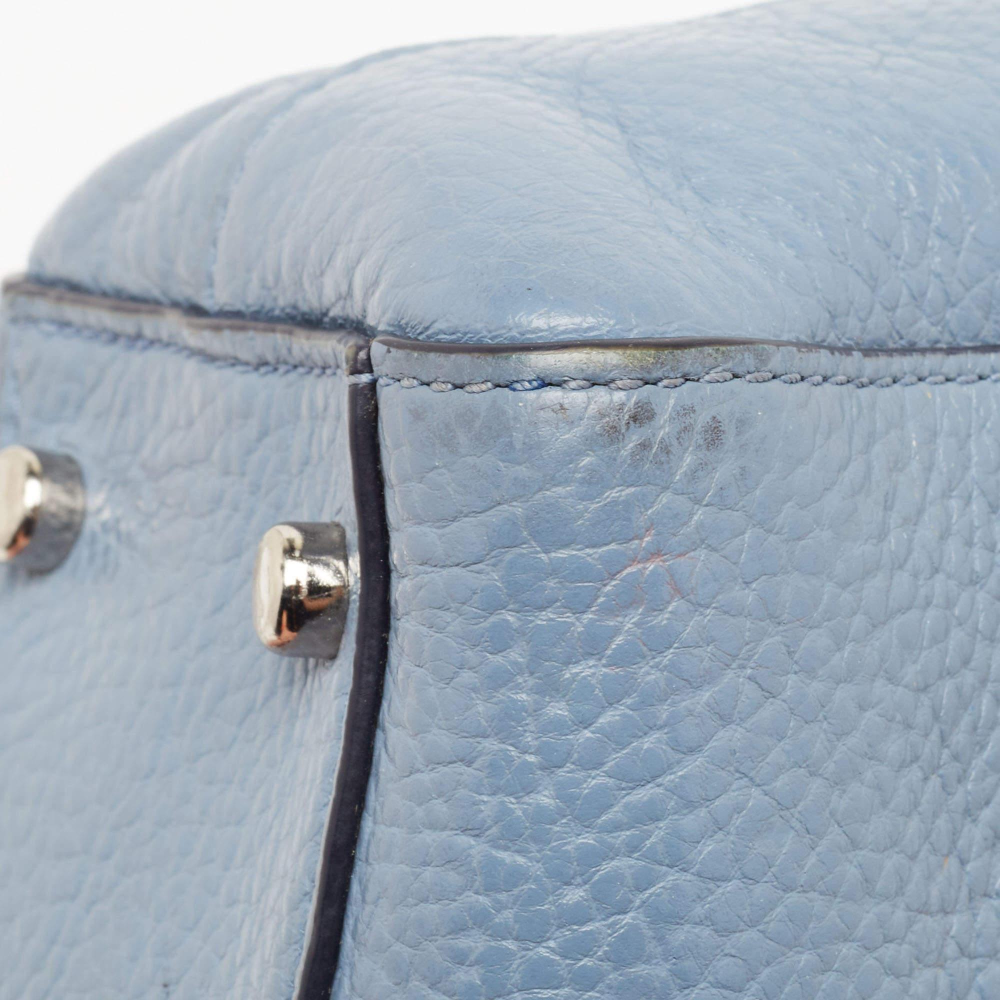 Coach Blue Leather Swagger 20 Tote 1