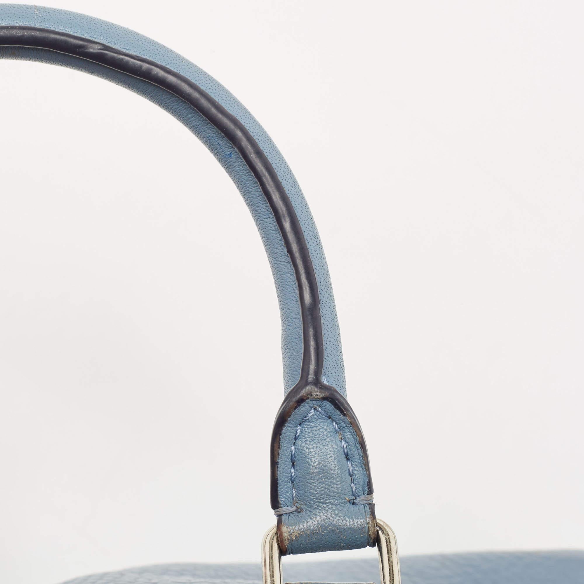 Coach Blue Leather Swagger 20 Tote 2