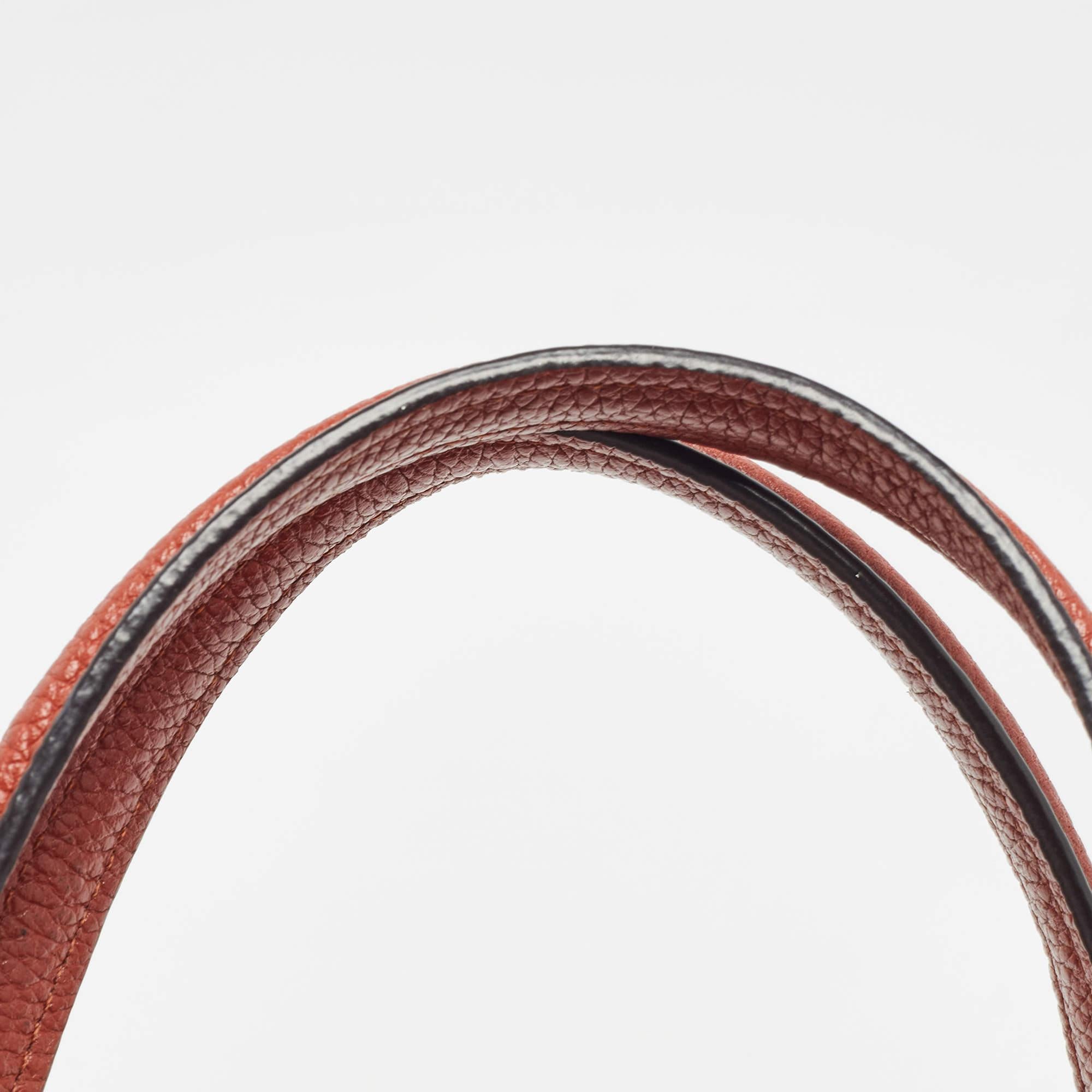 Coach Brick Brown Leather Prairie Satchel For Sale 3