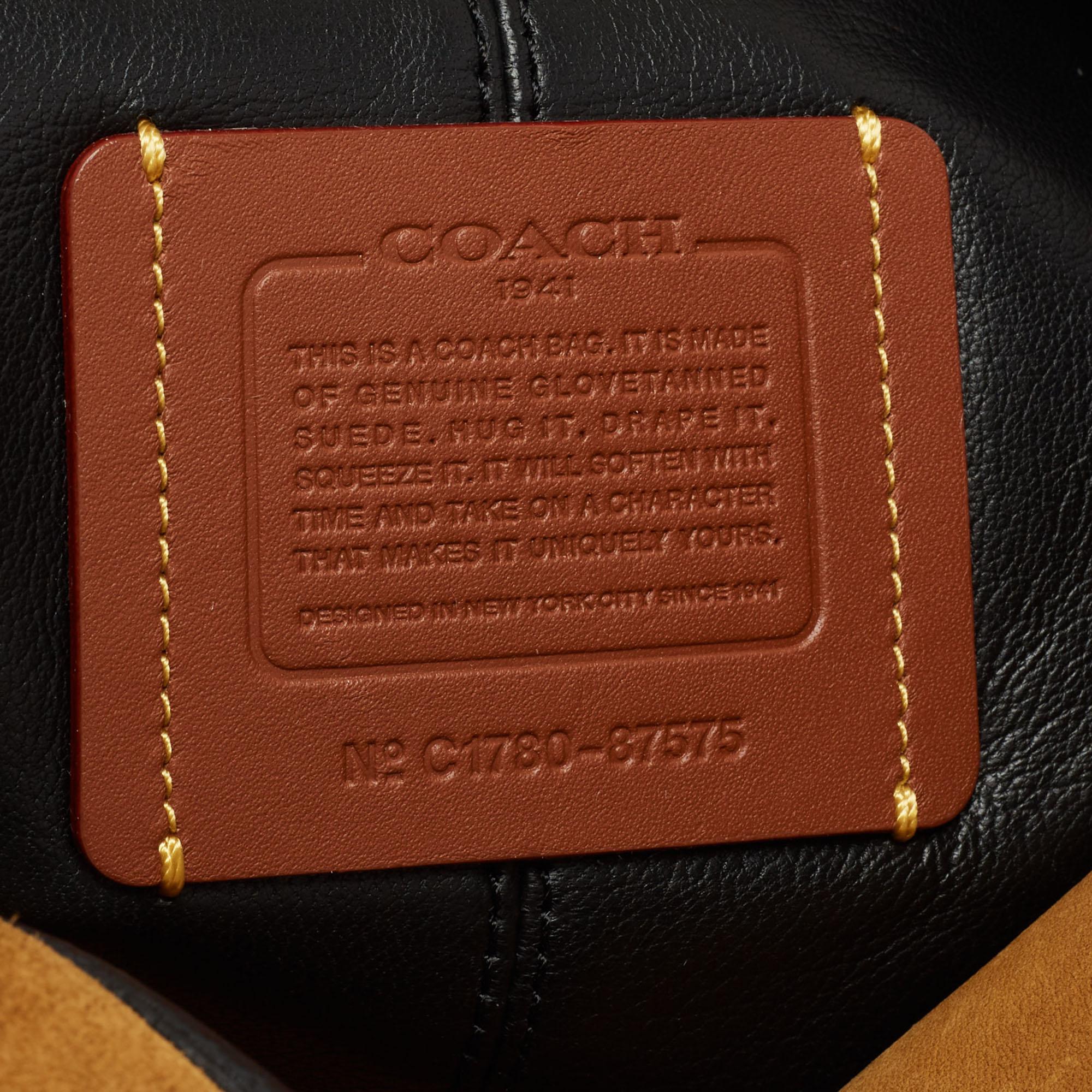 Coach Brown Leather and Suede Bandit Hobo 3