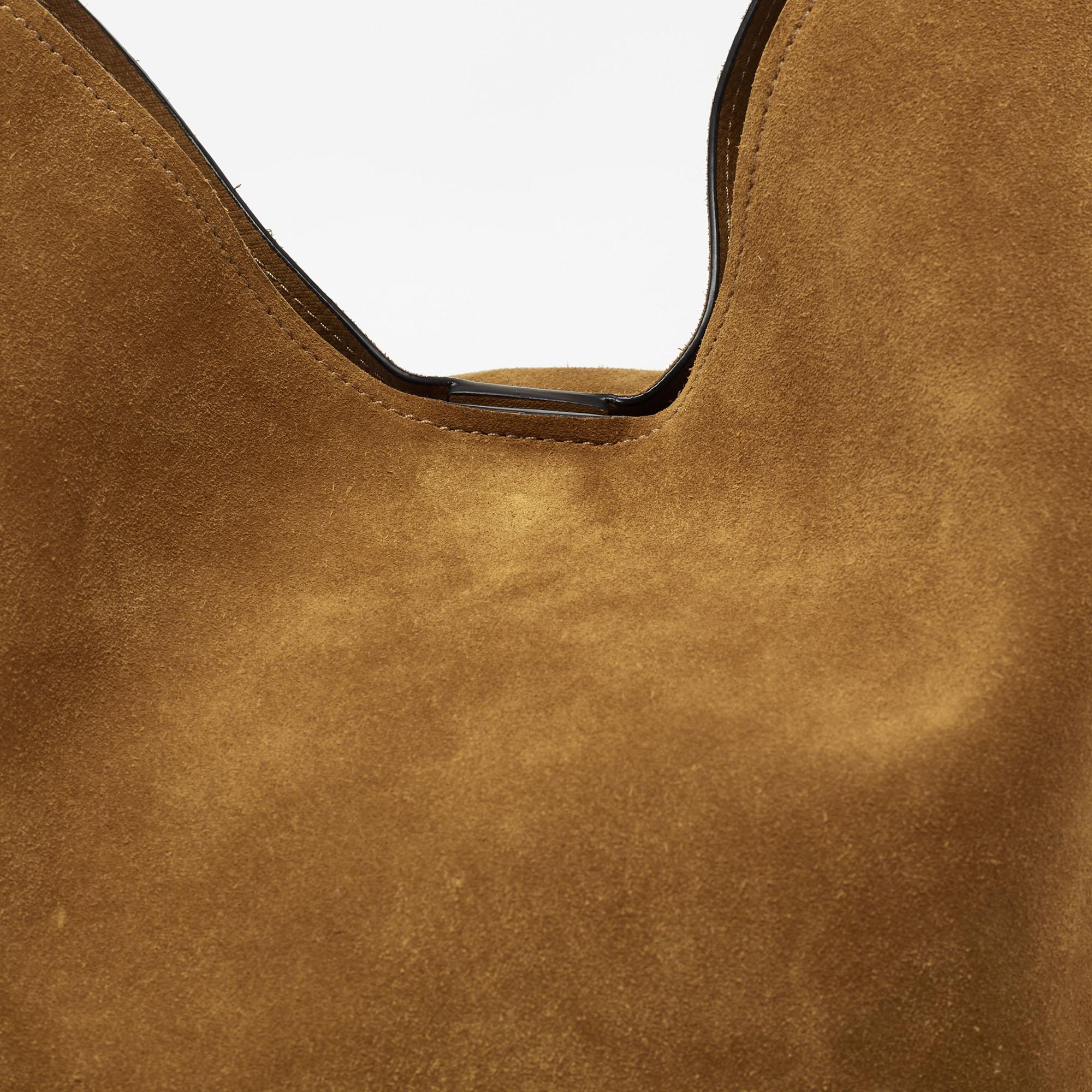 Coach Brown Leather and Suede Bandit Hobo 4