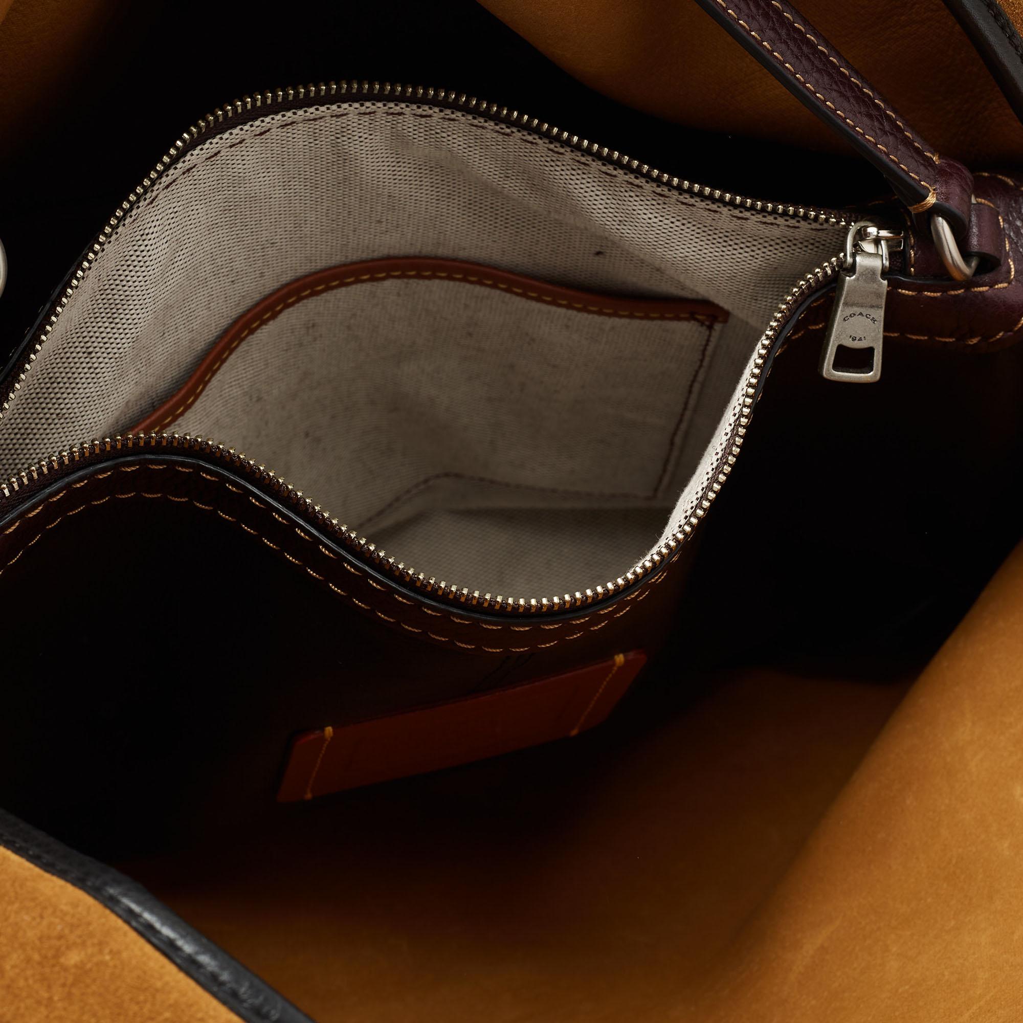 Coach Brown Leather and Suede Bandit Hobo 6