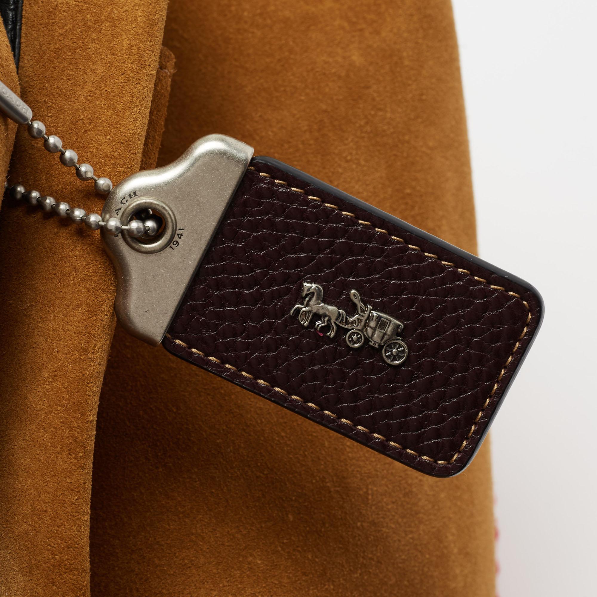 Coach Brown Leather and Suede Bandit Hobo 2