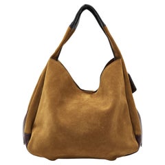 Coach Brown Leather and Suede Bandit Hobo