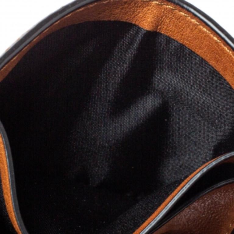 Coach Brown Leather Bifold Card Holder For Sale 2