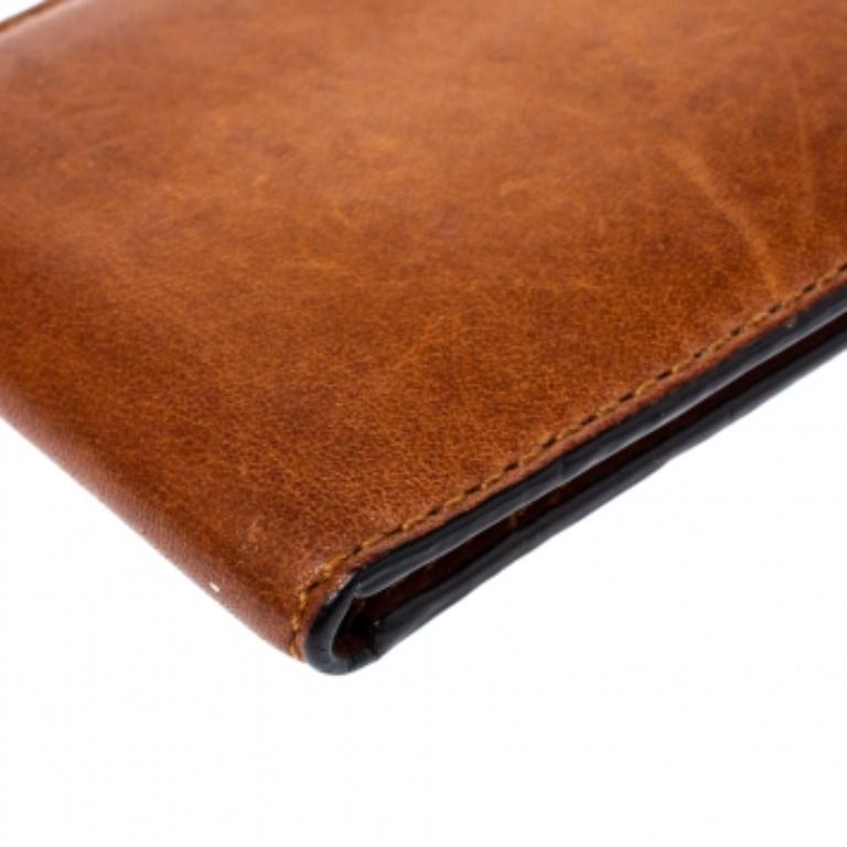 Coach Brown Leather Bifold Card Holder For Sale 4