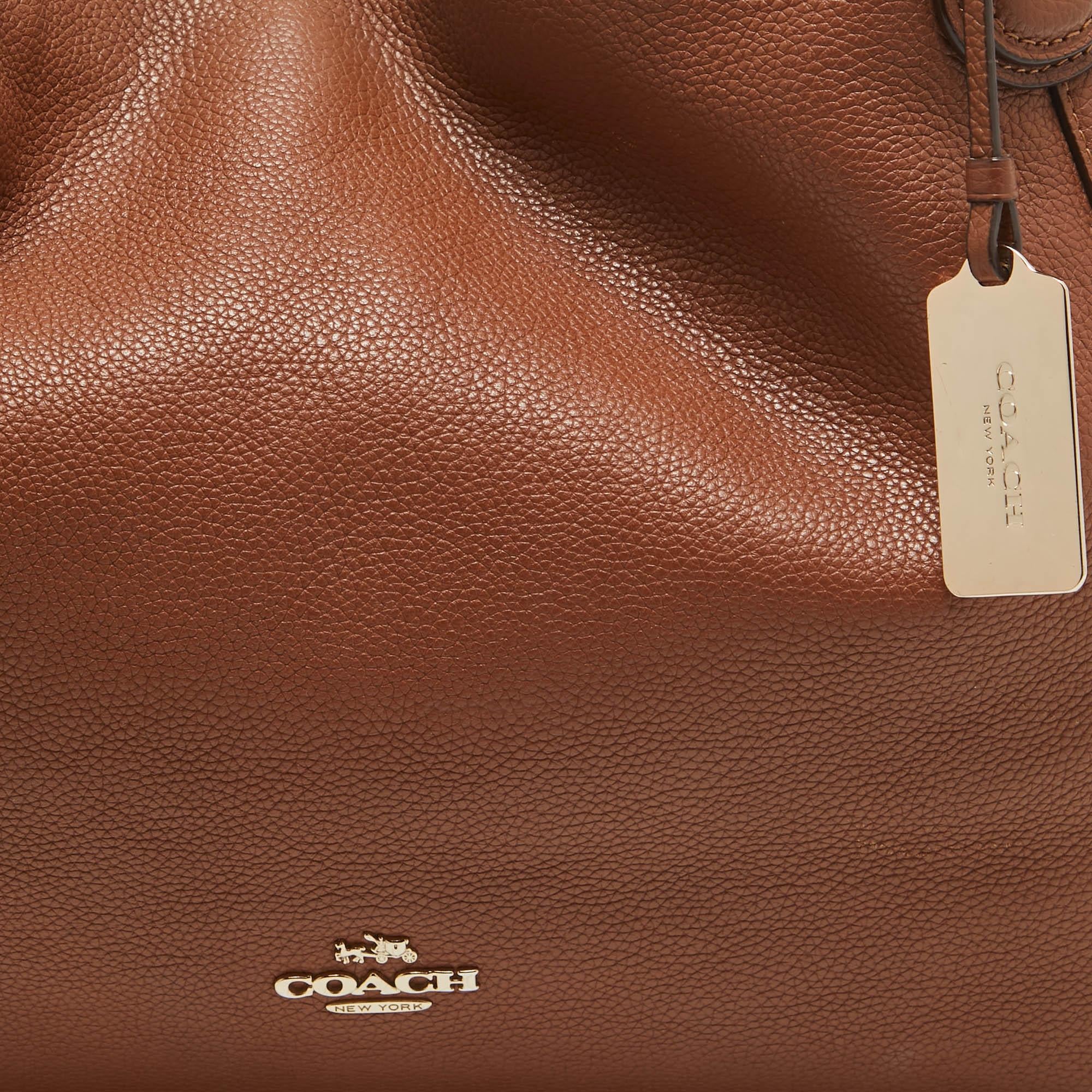 Coach Brown Leather Edie 31 Shoulder Bag 1