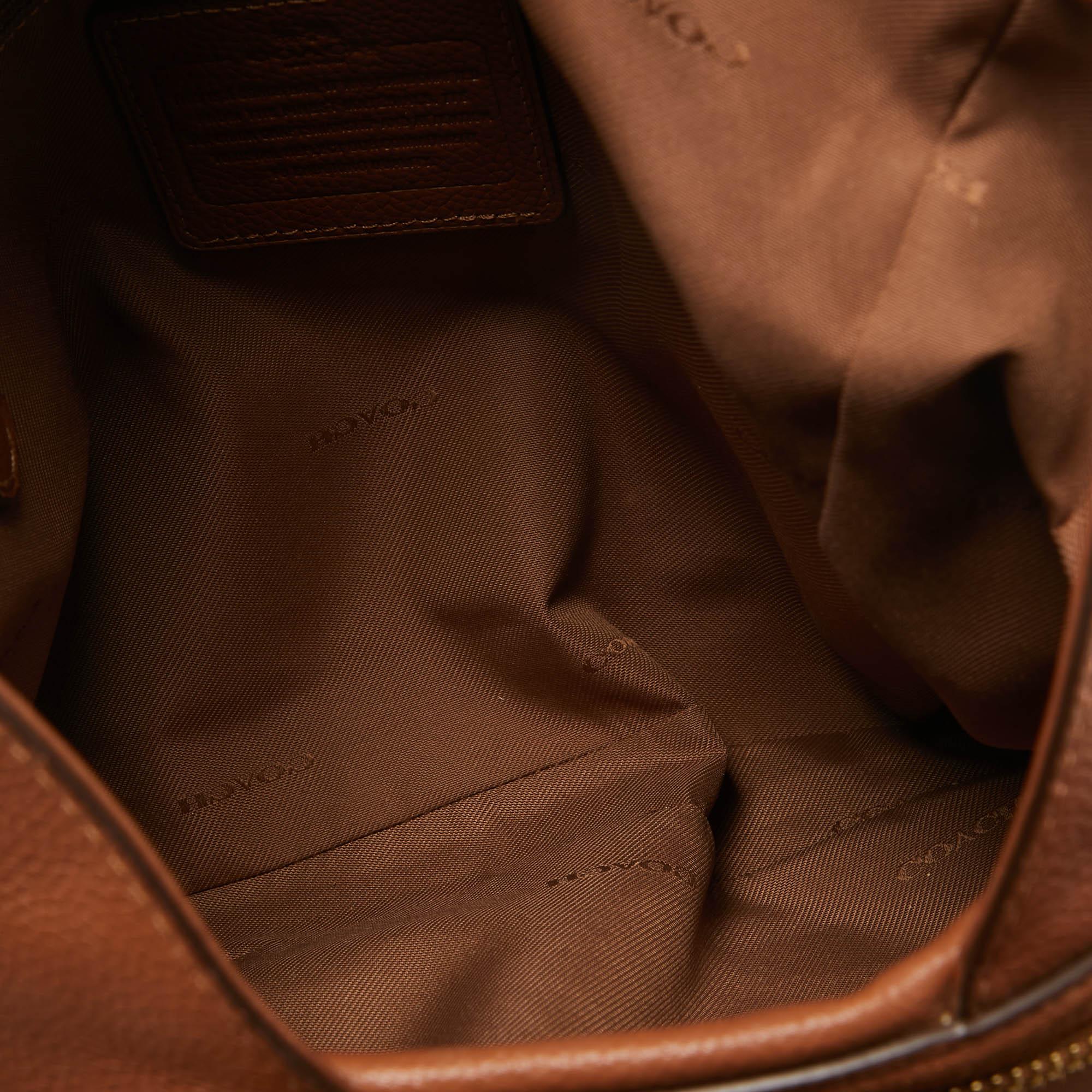 Coach Brown Leather Edie 31 Shoulder Bag 3
