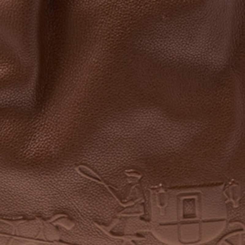 Coach Brown Leather Edie Carriage Shoulder Bag 2