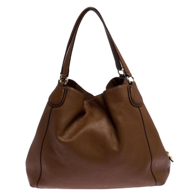 Coach Brown Leather Edie Shoulder Bag For Sale at 1stDibs coach edie sale, coach edie shoulder
