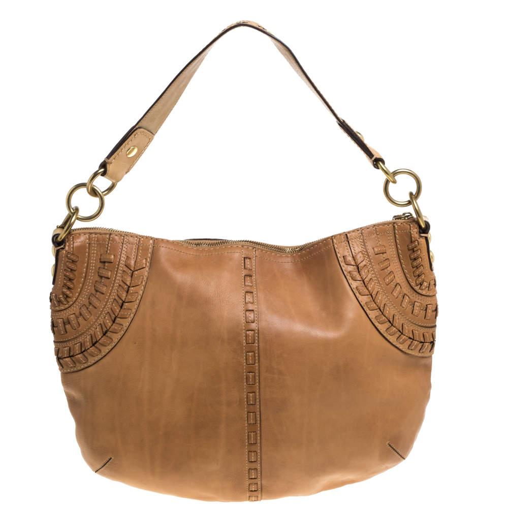 Women's Coach Brown Leather Hobo