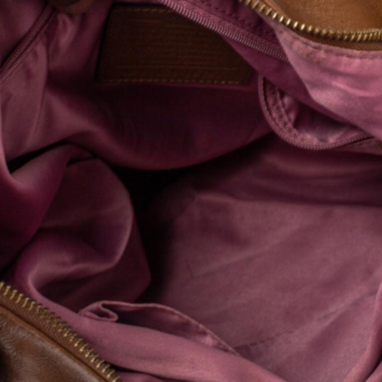 Coach Brown Leather Kristin Hobo For Sale 5