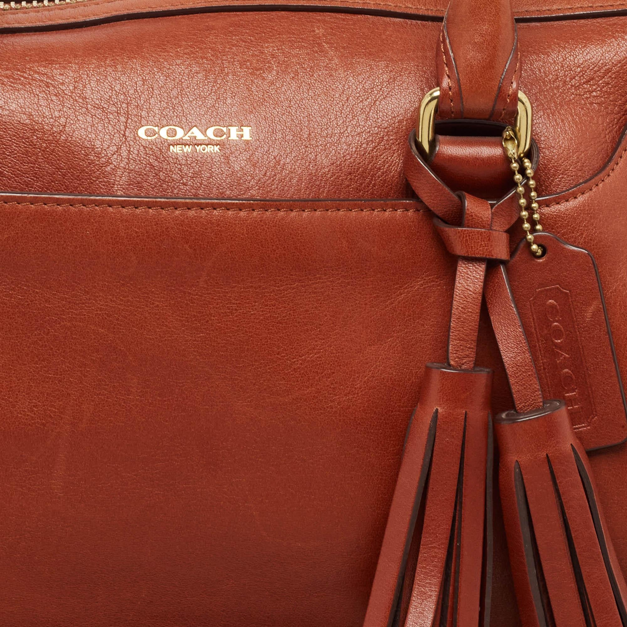 Coach Brown Leather Legacy Haley Satchel 1