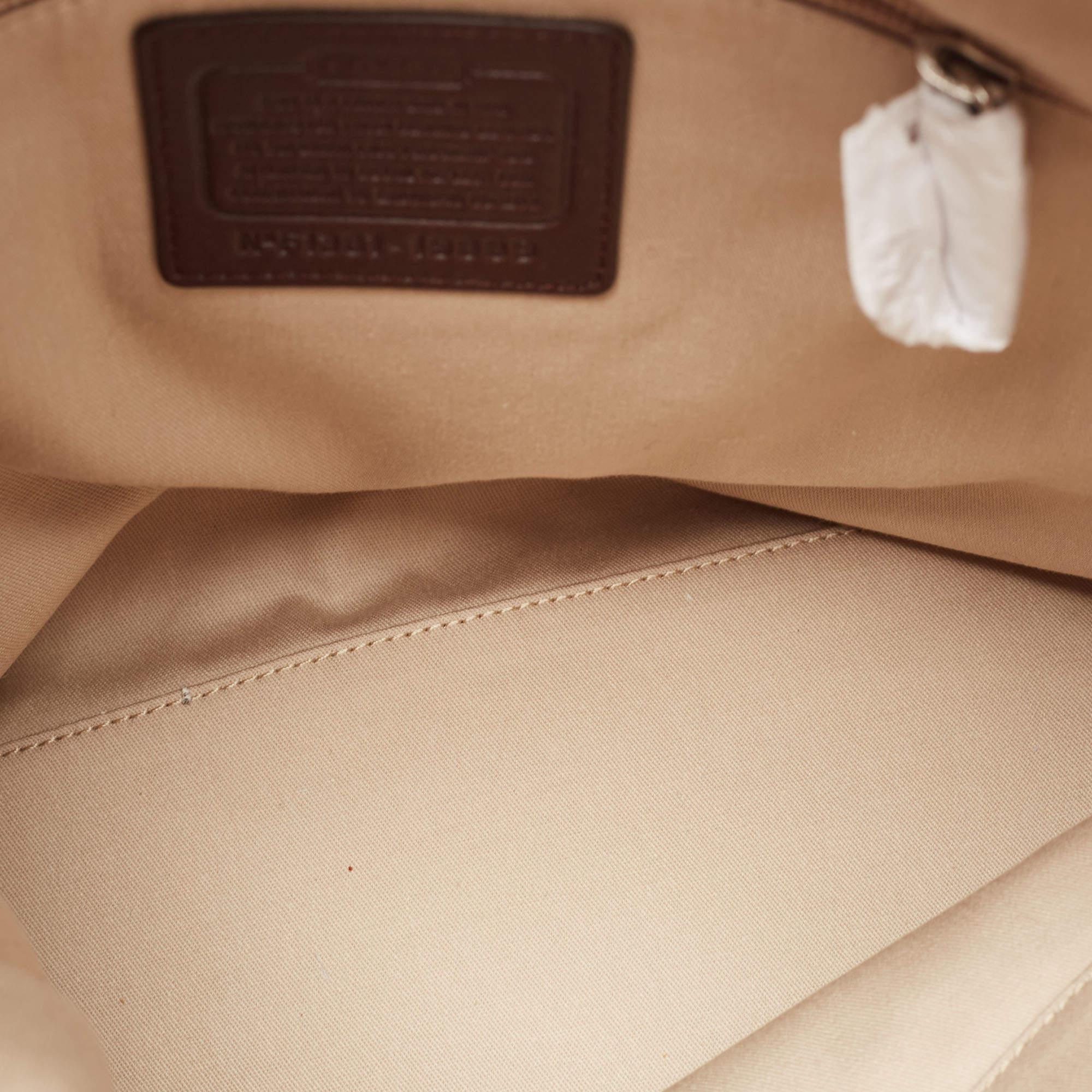 Coach Brown Leather Legacy Tassel Shoulder Bag 6