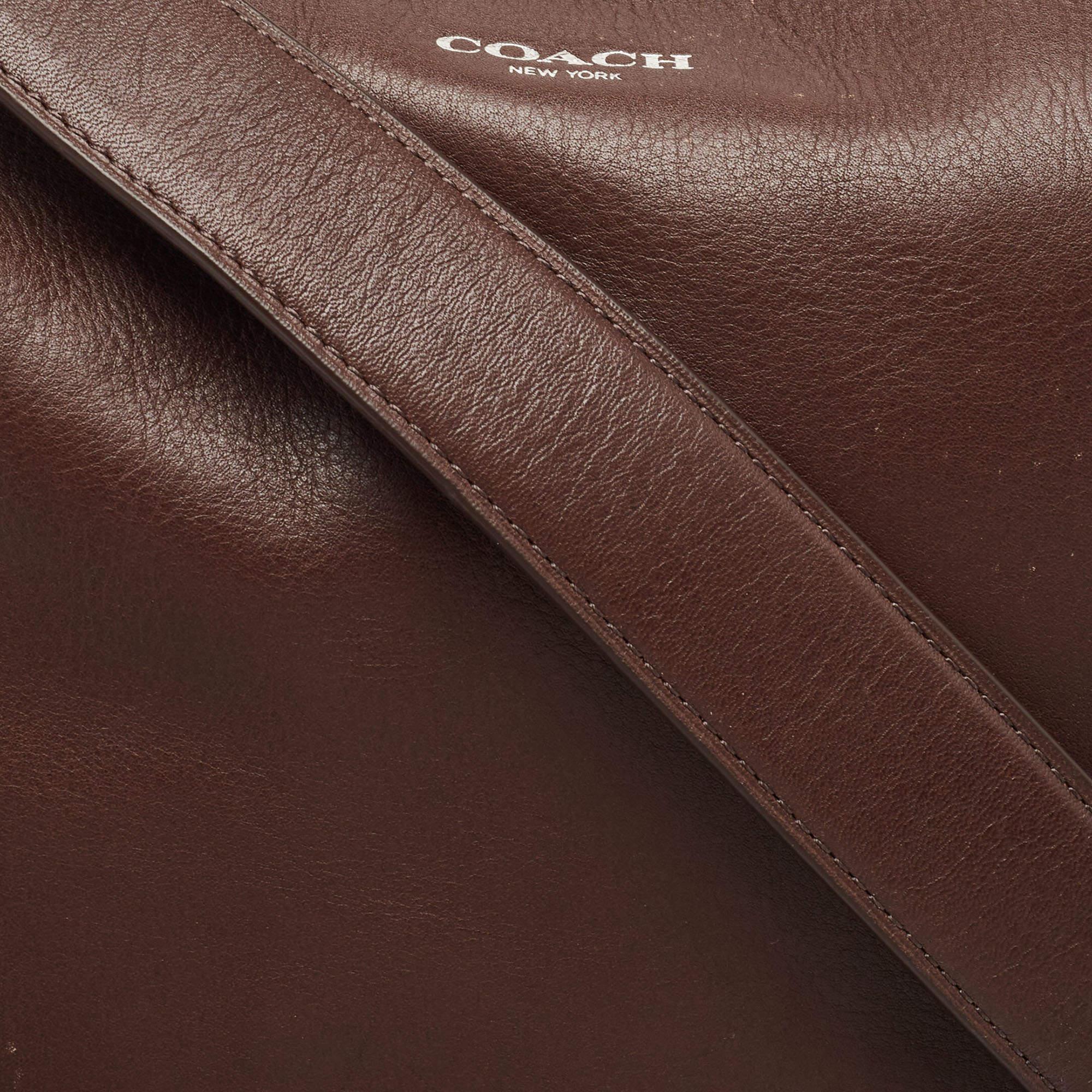 Coach Brown Leather Legacy Tassel Shoulder Bag 1