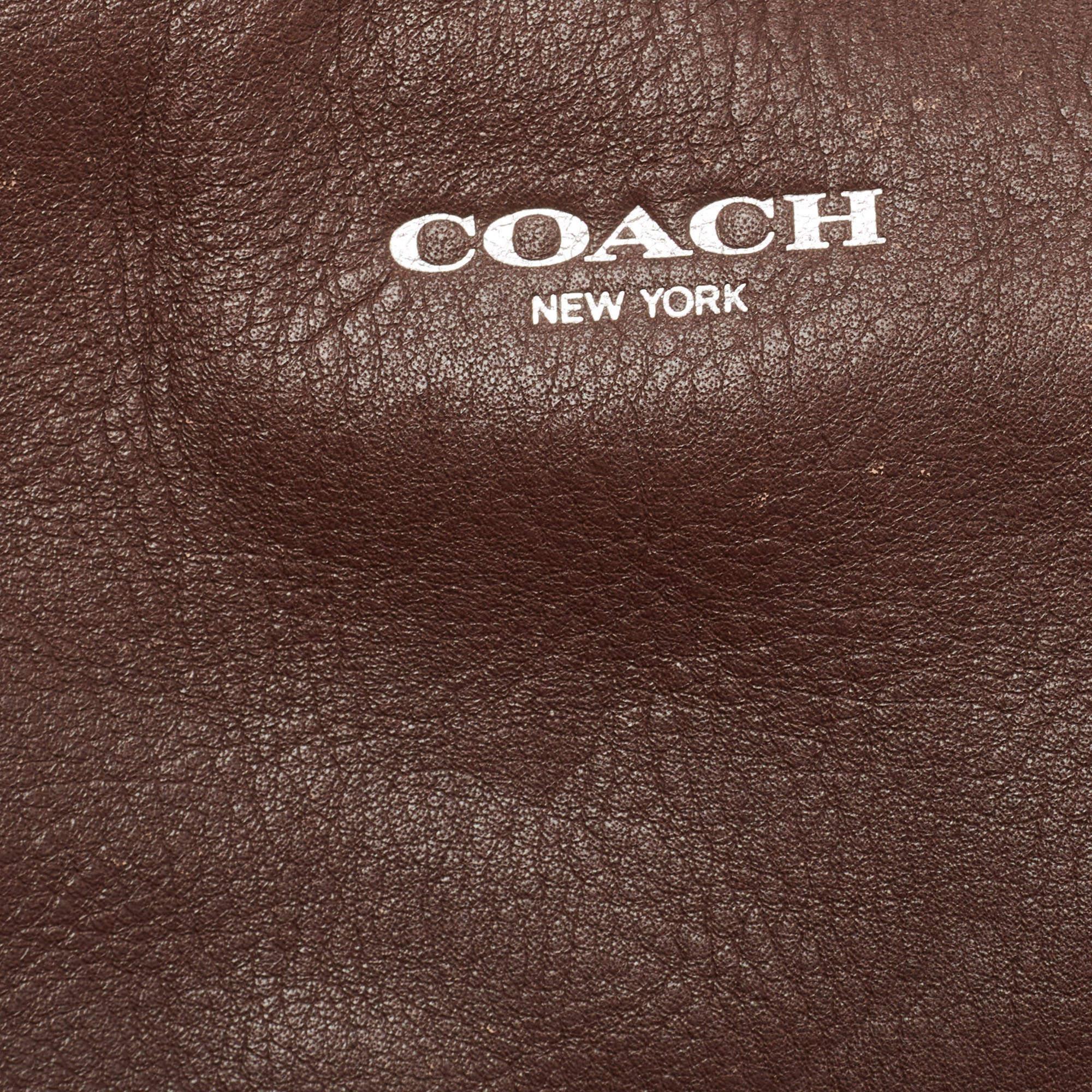 Coach Brown Leather Legacy Tassel Shoulder Bag 3