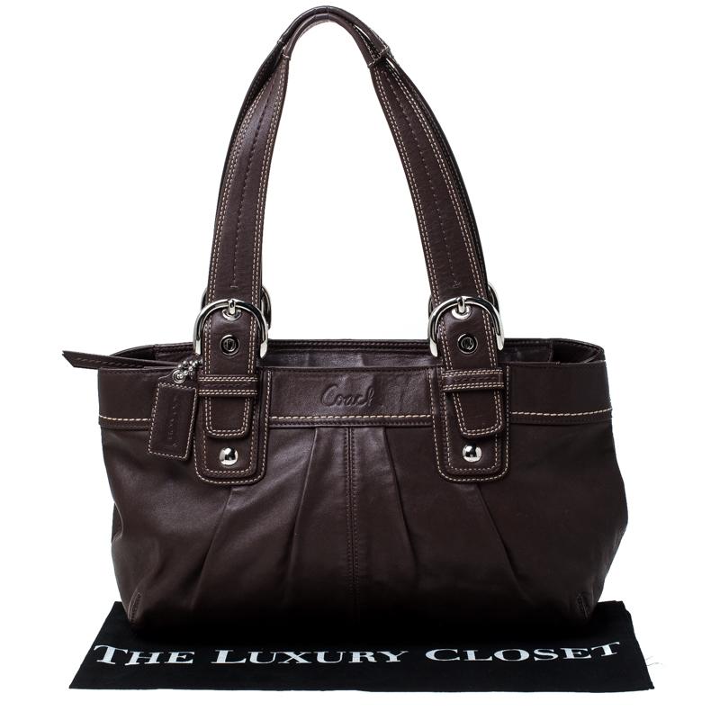 Coach Brown Leather Soho Tote 6