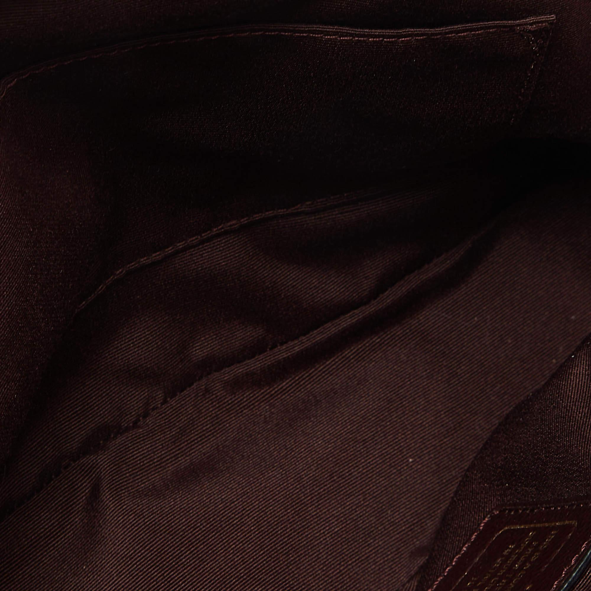 Coach Burgundy Leather Cora Dome Satchel 2