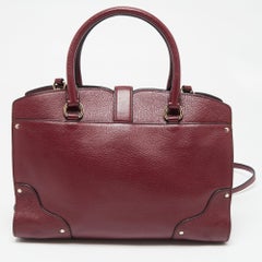 Coach Burgundy Leather Mercer 30 Satchel