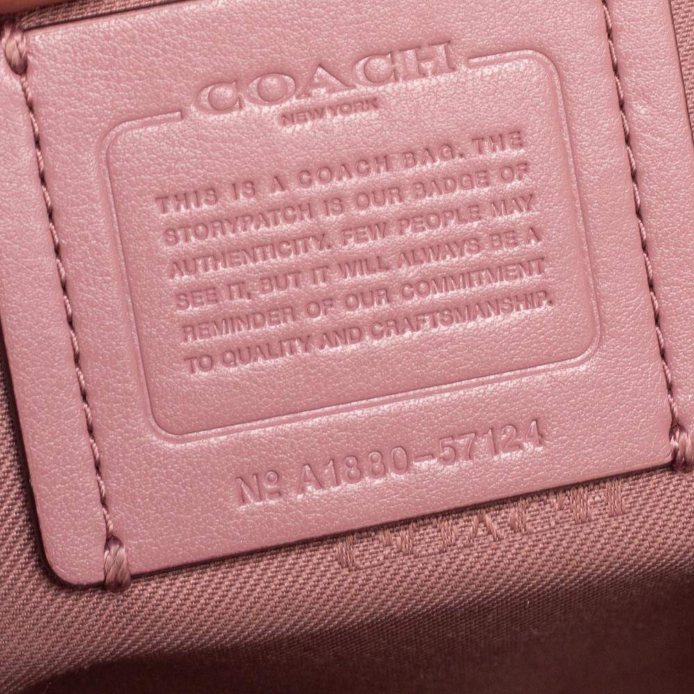 Women's Coach Burnt Pink Leather Edie Satchel