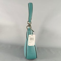 COACH Chelsea Blue Pebble Grain Leather Shoulder Bag Handbag