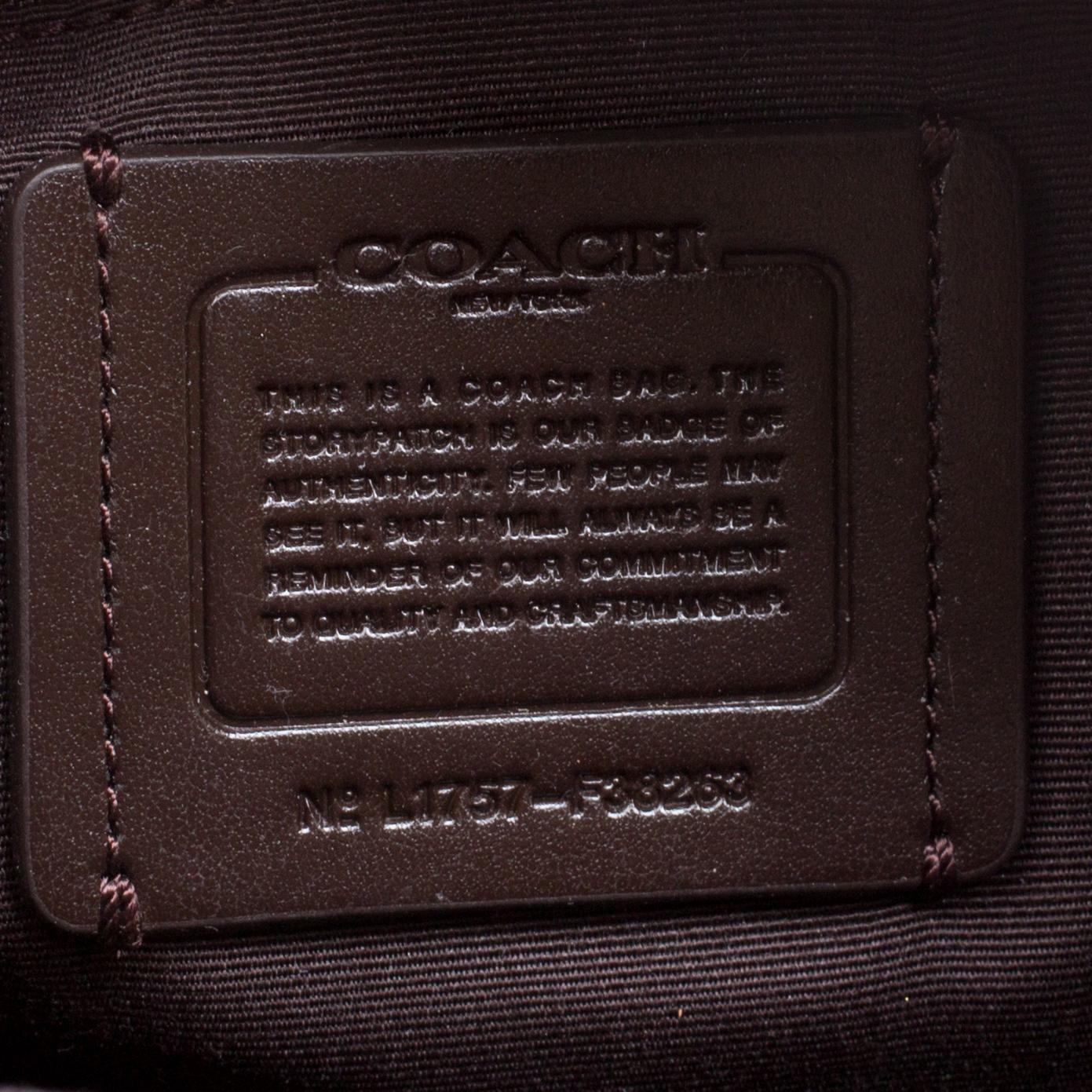 Beige Coach Cream/Black Leather and Nylon Mini Charlie Backpack