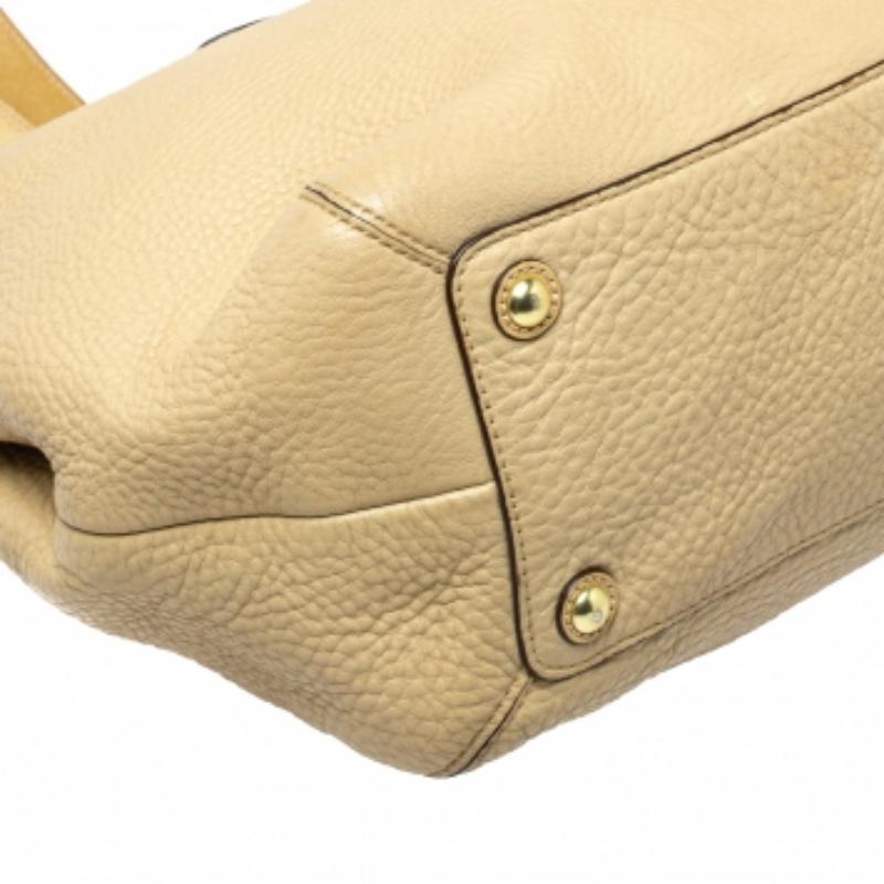 Coach Cream Leather Soho Tote For Sale 3