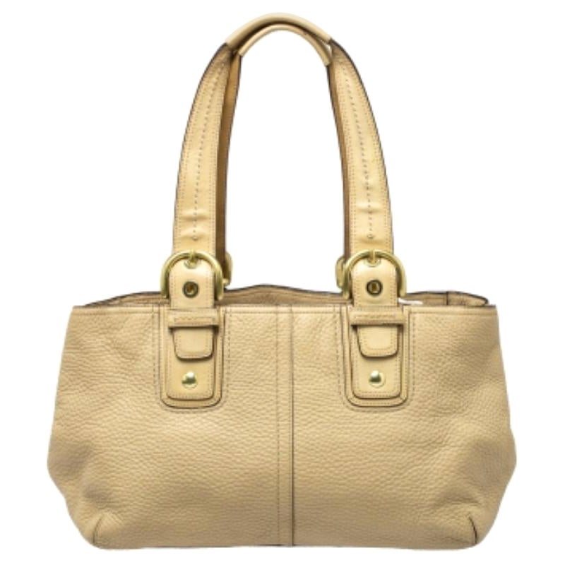 Tote Soho in pelle color crema di Coach