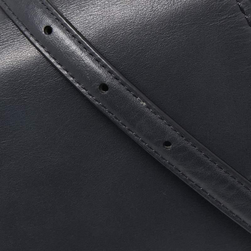 Bolso Crossbody Coach de ante y piel azul oscuro en venta 1