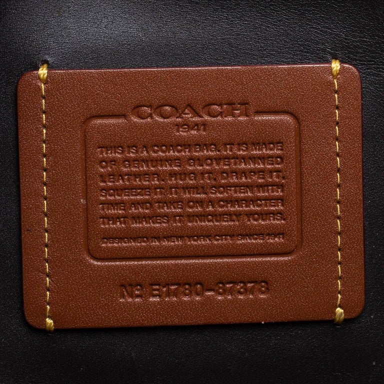 Coach Dark Green Floral Appliqué Leather Rogue Tote at 1stDibs coach