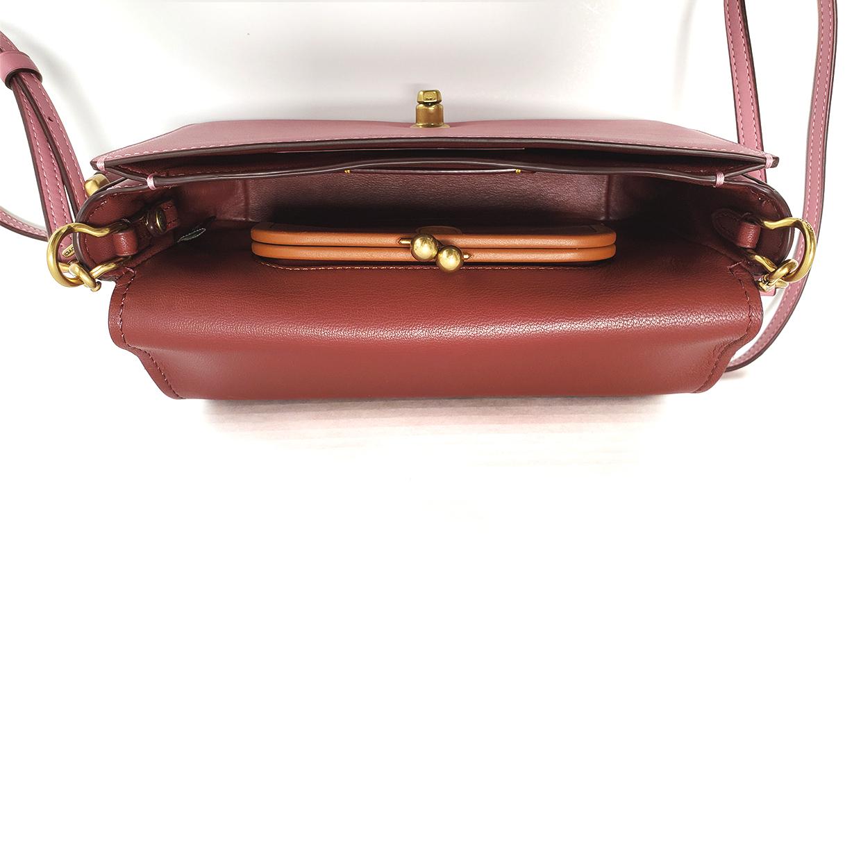 Women's Coach Dinky Pink Crossbody Handbag