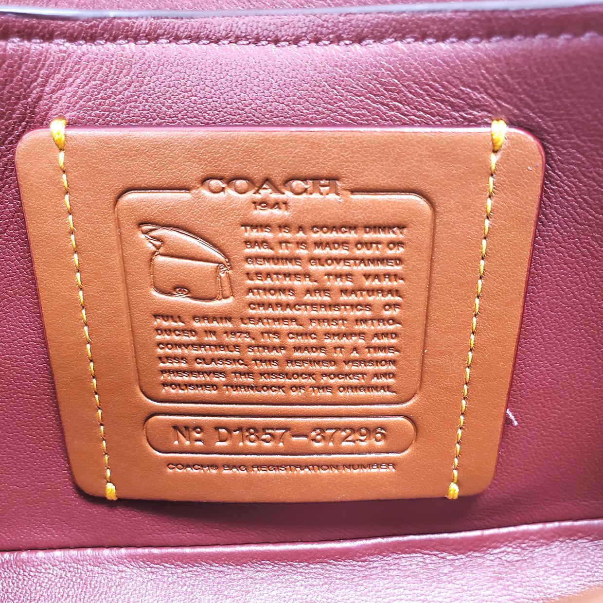 Coach Dinky Pink Crossbody Handbag 1