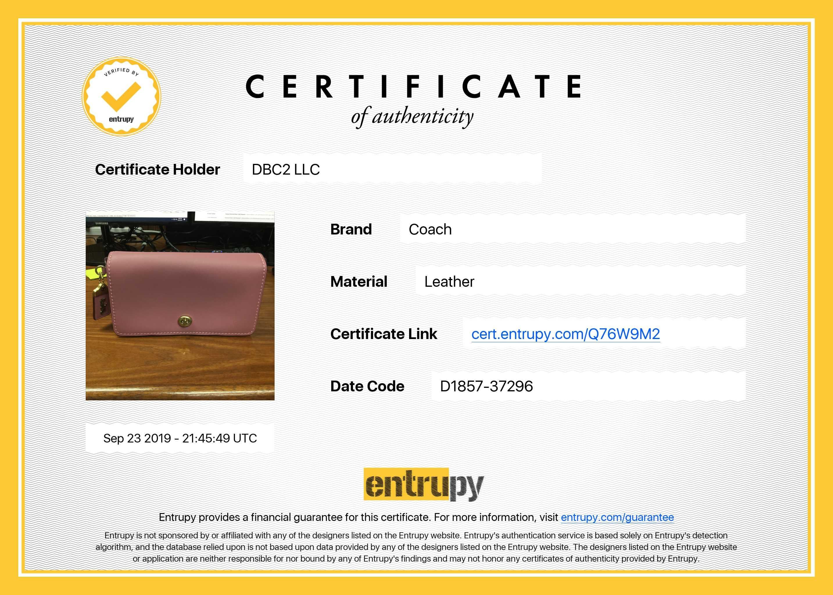 Coach Dinky Pink Crossbody Handbag 2
