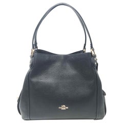 Coach Edie Umhängetasche 31 57125 Pebble Schwarze Damen Umhängetasche