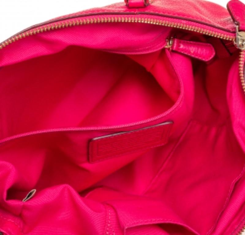 Women's Coach Fuchsia Leather Small Kelsey Satchel For Sale
