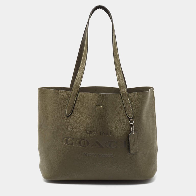 Designer Handbags Coach Green Tote Bag Designer Handbags Coach