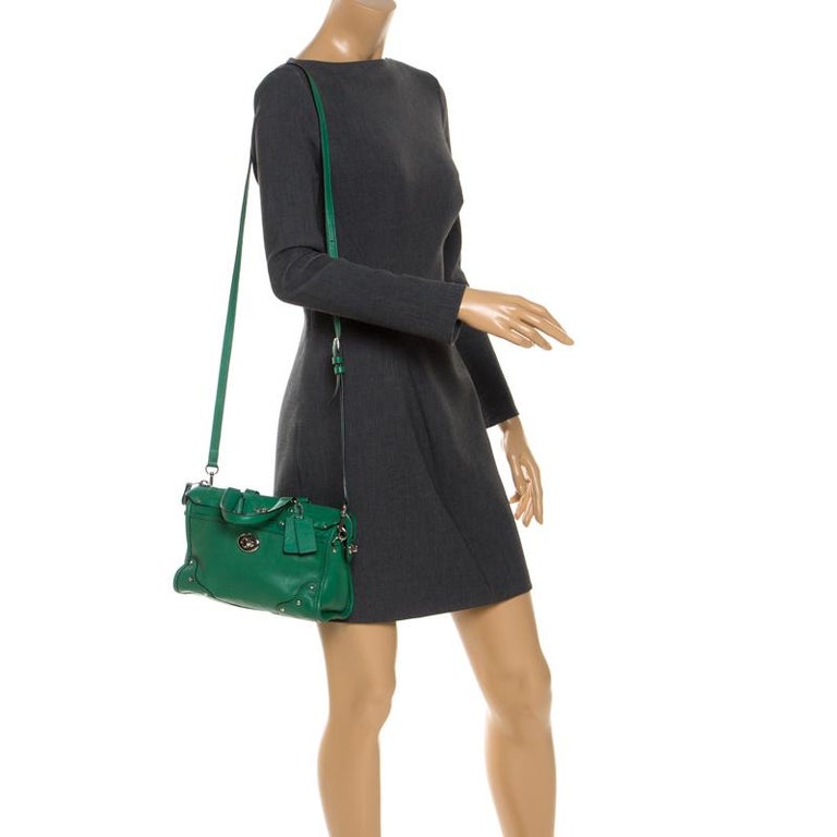 Coach Green Leather Mini Rhyder 33 Satchel For Sale at 1stDibs ...