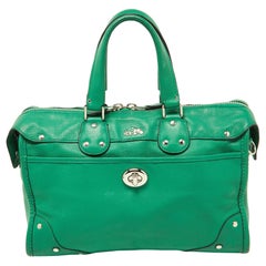 Coach Green Leather Rhyder Satchel